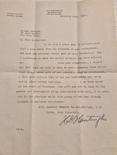 Henry E Huntington Autographed letter, 1927.