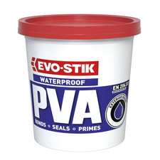 EVO-STIK Waterproof PVA 1L - High-Performance Adhesive - Primer & Sealer