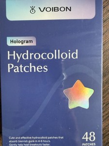 VOIBON Hologram Hydrocolloid Blemish Face Patch Set, 48 Patches
