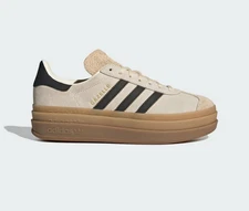 adidas Originals Gazelle Bold W Crewht Cblack Sanstr Blacre noiess  Women JS3892