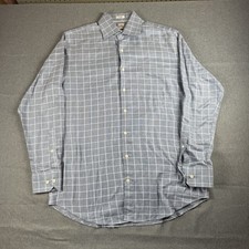 Peter Millar Long Sleeve Button Down Shirt Men s Size 16 Long Easycare
