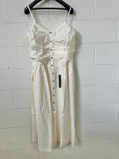 New Future Collective Cream Ruffled Dress Size 4X