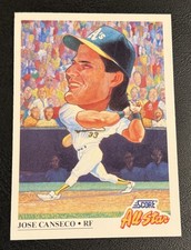 1991 Score Jose Canseco #398 Oakland Athletics