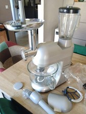 Lucia Argentea 2G Robot multifonction mixeur hachoir 1300W -argent