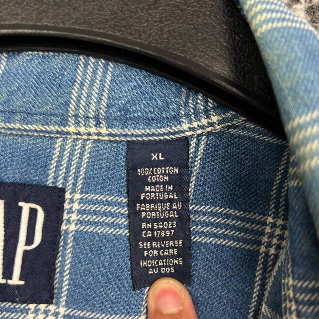 Gap Button Down Shirt Men Extra Large Flannel Pla… - image 2