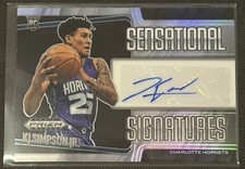 2024-25 Prizm Black KJ Simpson Jr. Sensational Signatures RC Silver Auto #SS-KJS