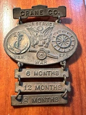 WWI Crane Co. Service Medal Named