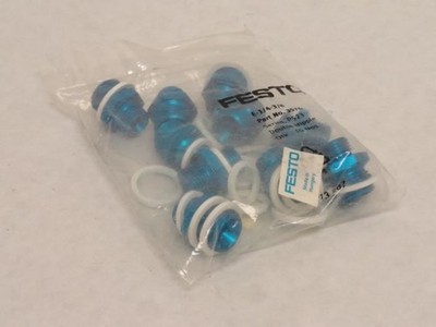 209703 New-No Box; Festo E-1/4-3/8 Bag-10 Double Sleeve/Nipples Aluminum 3576