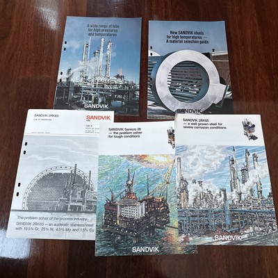Sandvik Assorted Lot Of 5 Steel Technical Brochures 