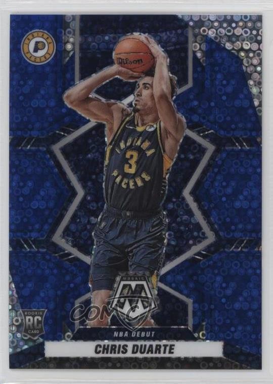 2021 Mosaic NBA Debut Fast Break Blue Prizm /85 Chris Duarte #270 Rookie RC 1pe9