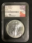2021 Silver Eagle Dollar T-1 Heraldic NGC MS70 First Day Issue Mercanti Signed