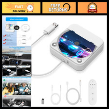 Portable External CD Player for Car - USB AUX, Remote Control, Universal Compa