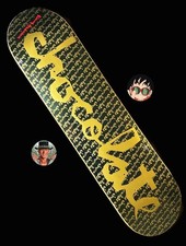 RARE Kenny Anderson Chocolate Skateboard Deck Name Font Pattern Gold MINT NEW
