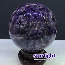 15,2 lb Top Natural Amatista de ensueño Cuarzo Esfera Cuarzo Cuarzo Bola de Cristal Reiki Curar