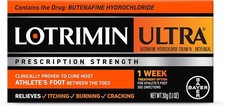 Lotrimin Ultra 1 Week Treatment Antifungal Cream 1.1oz Exp 2027 