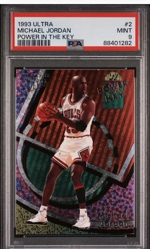 1993-94 Fleer Ultra Power In The Key #2 Michael Jordan Bulls HOF PSA 9 MINT
