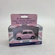 Corgi Royal Baby HRH Princess Charlotte Pink Classic Mini Diecast Car Souvenir