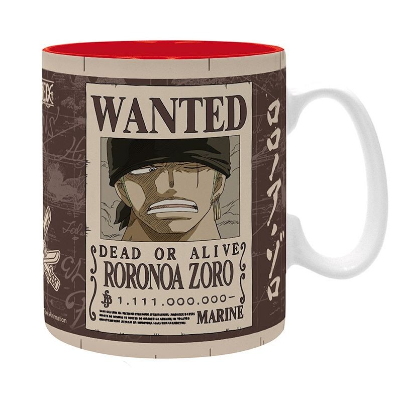 Merchandising One Piece: ABYstyle - Zoro Wanted (Mug 460 Ml / Tazza)