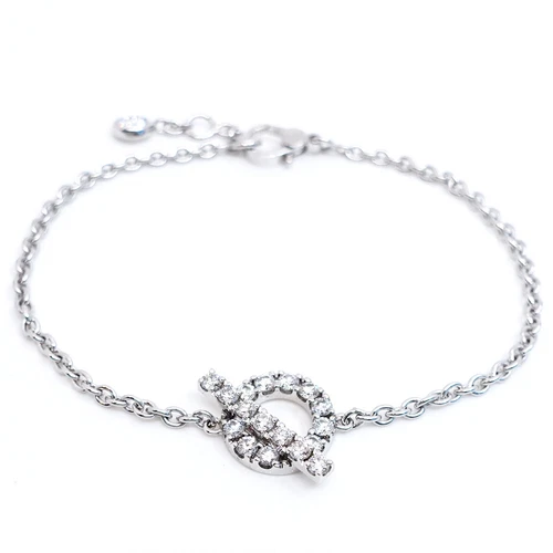 HERMÈS Bracciale HERMES finezza diamante K18WG P0030641
