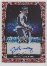 2024 Leaf Metal Legends Red Diagonal Shimmer 1/7 Borje Salming Auto HOF 11jd