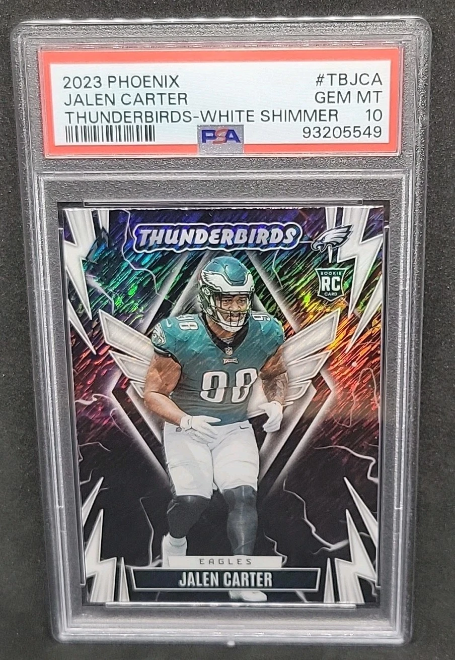 Jalen Carter Panini Phoenix Thunderbirds #TBJCA White Shimmer