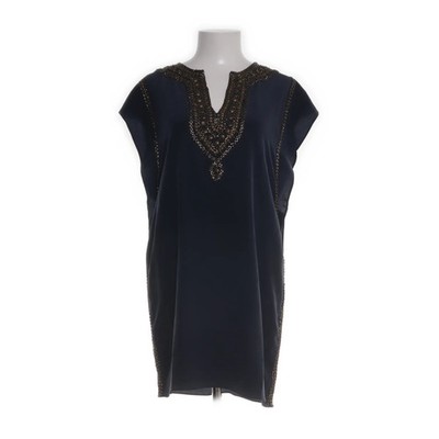 Calypso St Barth, Tunika, Größe: XS, Blau/Gold, Seide, Damen #3vU