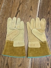 1 PAIR Heavy Duty Leather Welding Welders Protective Work Gloves LARGE