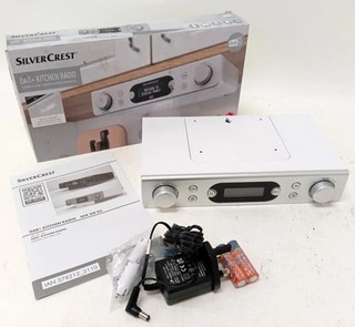 Silver Crest DAB Kitchen Radio (White) Under Cupboard Mounting New/Open Boxed