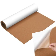 24 x 100 Inches Self Adhesive Cork Roll Thickness Bulletin Message Board for ...