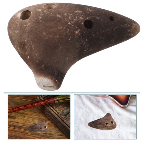 Collier Ocarina En Porcelaine - Instrument En Céramique 6 Trous Pour Enfants Et Débutants, Souvenir De Voyage