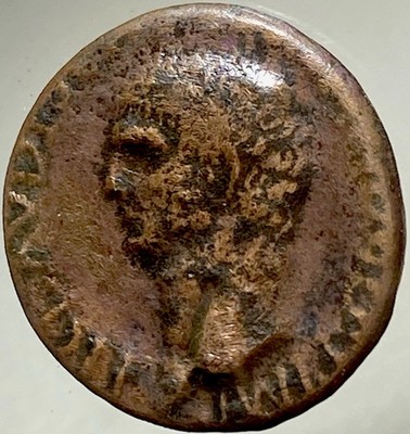 Emperor Claudius I 41-50AD Genuine Ancient Roman Coin Minerva Rome Mint Rare As
