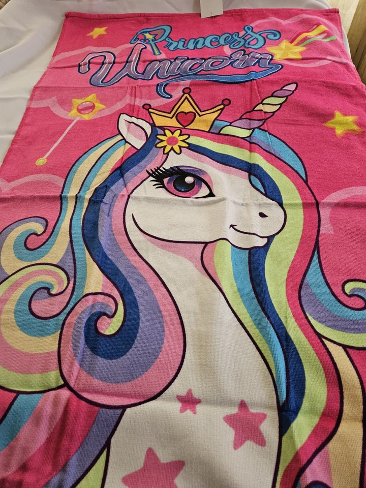 Toalla de Playa - Princesa Unicornio - 30" x 60" - ¡¡¡EN OFERTA!!! ¡Se vende rápido!! Foto 2 de 4