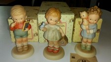 3 Enesco Hang on to Your Luck ~ Welcome to Your New Home ~ Spell SORRY Figurine 