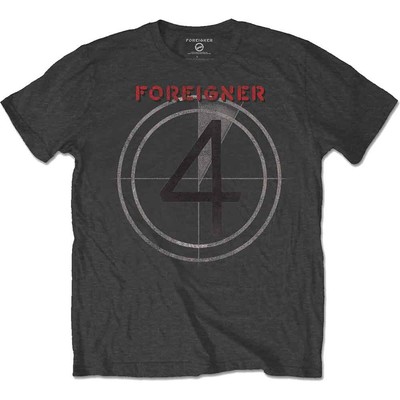 Foreigner T Shirt EST 1977 Band Logo Nuovo Ufficiale Uomo Nero Size S