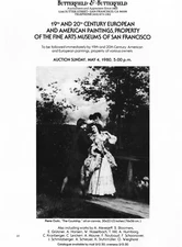 PIERRE OUTIN Art Gallery Exhibit ~ The Courtship ~ VINTAGE PRINT AD ~ 1980