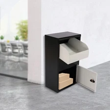 Package Delivery Box Mail Parcel Drop Mailbox Home Container Outdoor Porch&Lock