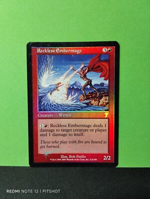 FOIL Reckless Embermage / Furchtloser Funkenmagier - MTG Magic