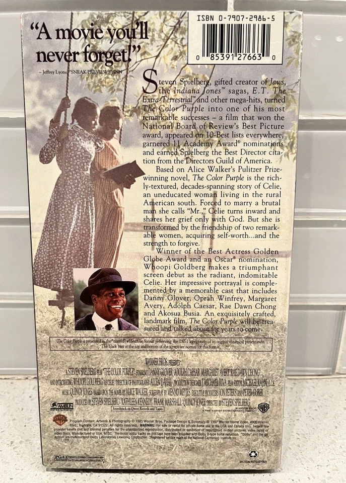 THE COLOR PURPLE VHS Warner Home Video SPECIAL Widescreen Watermark SEALED - Image 2 of 4