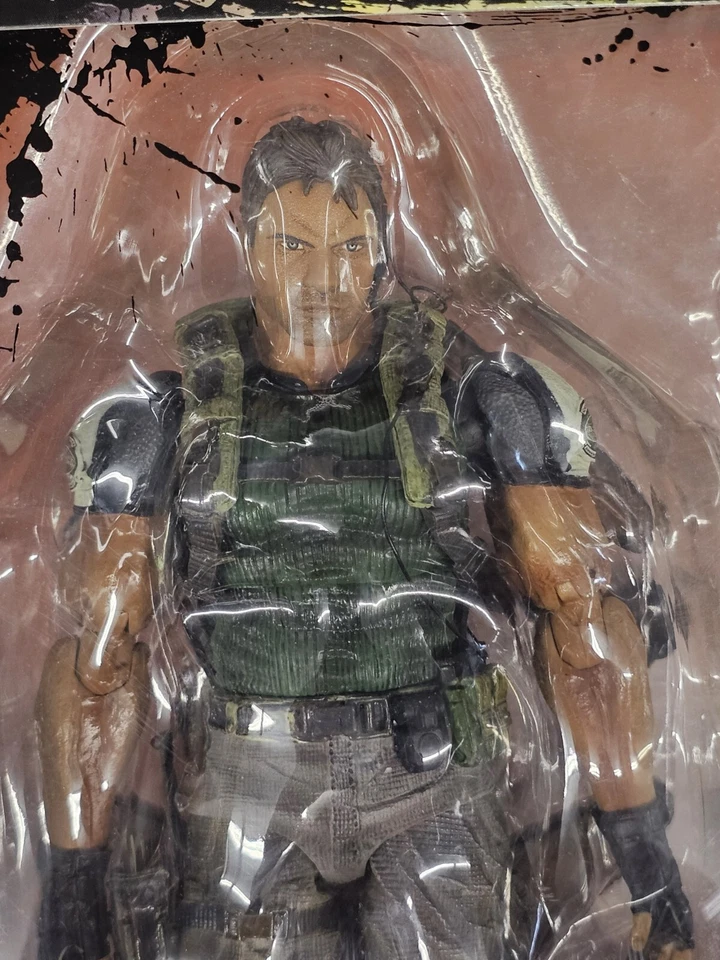Square Enix Play Arts Kai Biohazard Resident Evil 5 Chris Redfield Figure RARE - Image 2 of 4