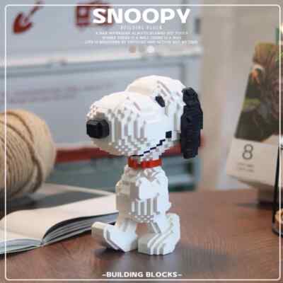 Peanuts Snoopy Magic Blocks， 1520 Pcs Mini Building Blocks Challenging Game Gift