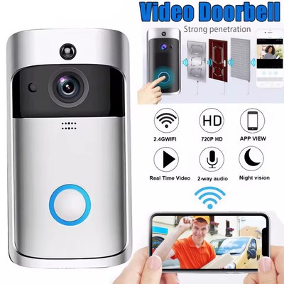 Wireless WiFi Video Doorbell Smart Phone Door Bell Ring Intercom Security Camera