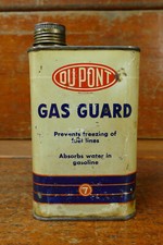 Vintage 1950s Dupont Gas Guard One Pint Metal Oil Gas Can - Empty