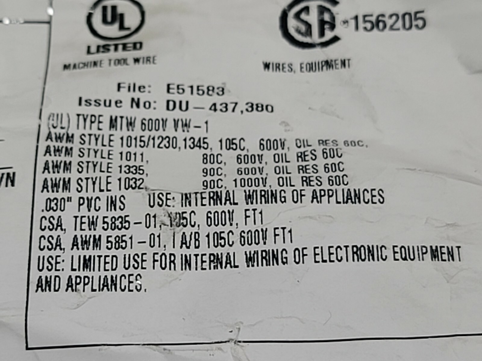 Cavo Southwire 18 AWG Rame Stagnato Blu – 100 Piedi – UL1015/1230