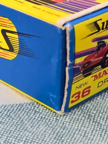 Matchbox Superfast No 36 Draguar In Original Box - Near Mint Vintage 1970s - Picture 8 of 8