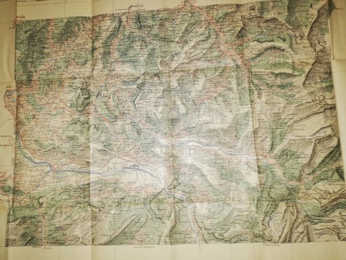 MAP 1/100.000.BONNEVILLE-HAUTE-SAVOIE-MINISTRY OF THE INTERIOR-HACHETTE-1909. - Picture 2 of 12