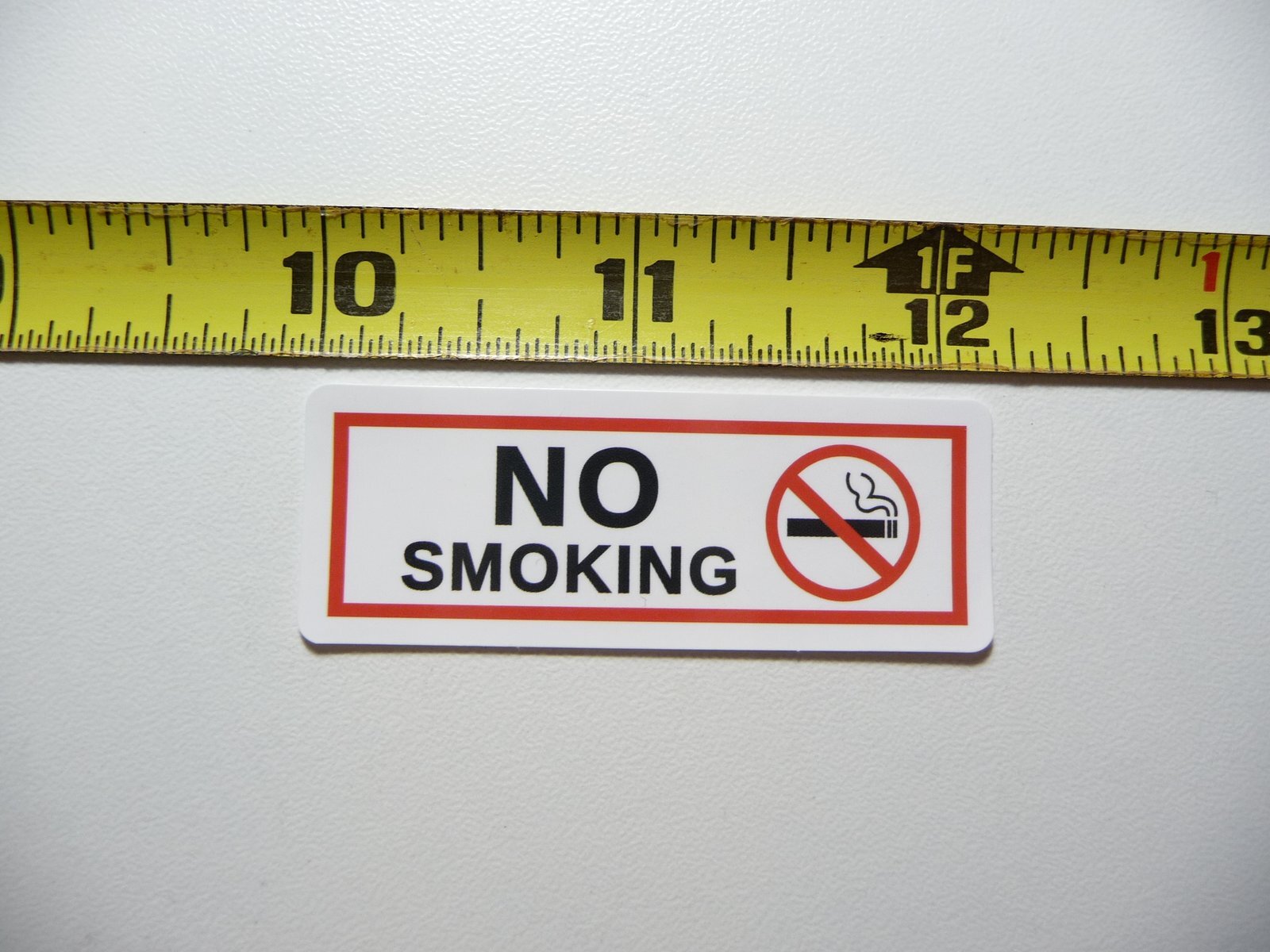 NO SMOKING RECTANGLE STICKER DECAL BUSINESS COMPANY POLICY BUILDING DOOR