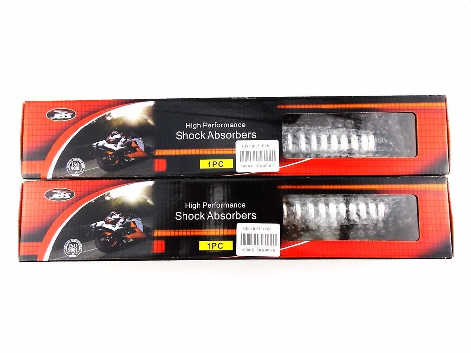 AMORTIGUADORES TRASEROS SUZUKI GS550 340mm JBS NEGRO/CROMO OJO A OJO Foto 4 de 4