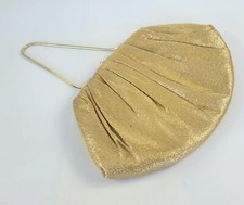 Vintage - Made in USA - Gold Cloth - Hand Purse