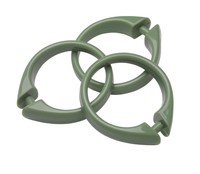 Carnation Home Snap Plastic Shower Curtain Hooks In Sage Uscrd/42 Carnation Home Snap Plastic Shower Curtain Hooks In Sage Uscrd/42