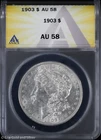 1903-P $1 Morgan Silver Dollar ANACS AU 58